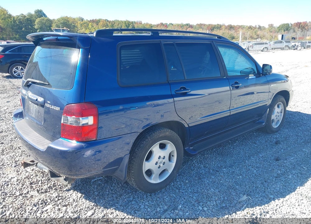 2006 TOYOTA HIGHLANDER LIMITED V6 VIN: JTEEP21A060141773