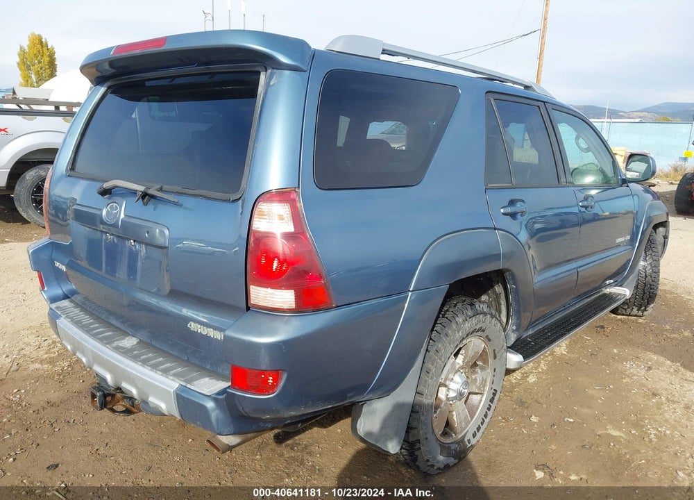 2003 TOYOTA 4RUNNER LIMITED V8 VIN: JTEBT17R830026694