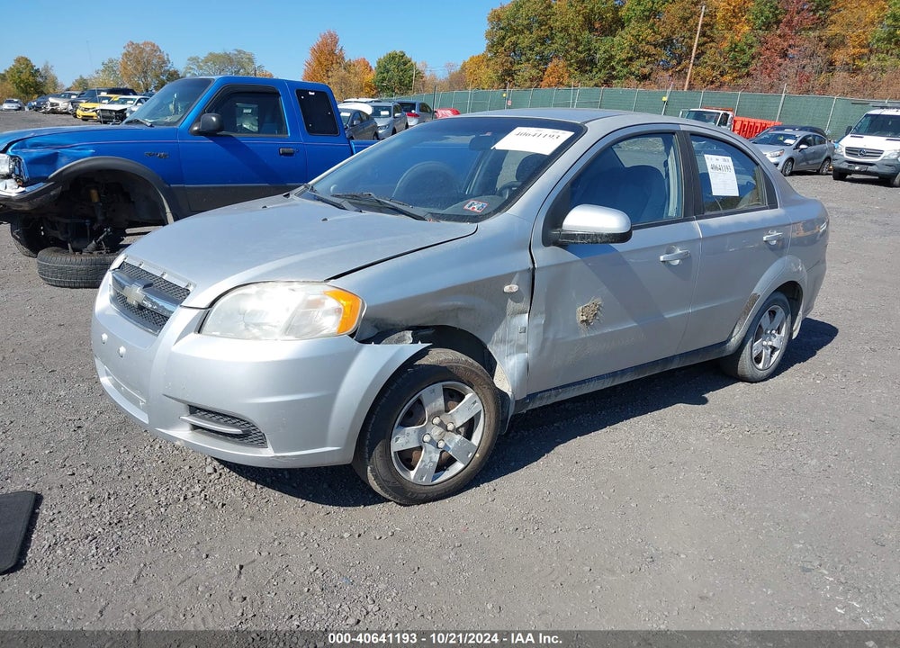 2008 CHEVROLET AVEO LS VIN: KL1TD56698B281037