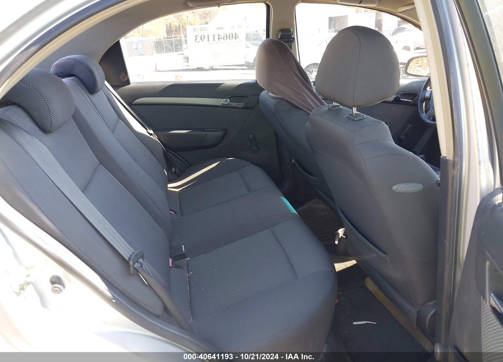 2008 CHEVROLET AVEO LS VIN: KL1TD56698B281037