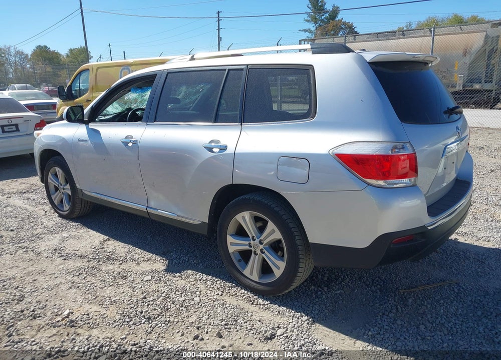 2013 TOYOTA HIGHLANDER LIMITED V6 VIN: 5TDDK3EH9DS235074