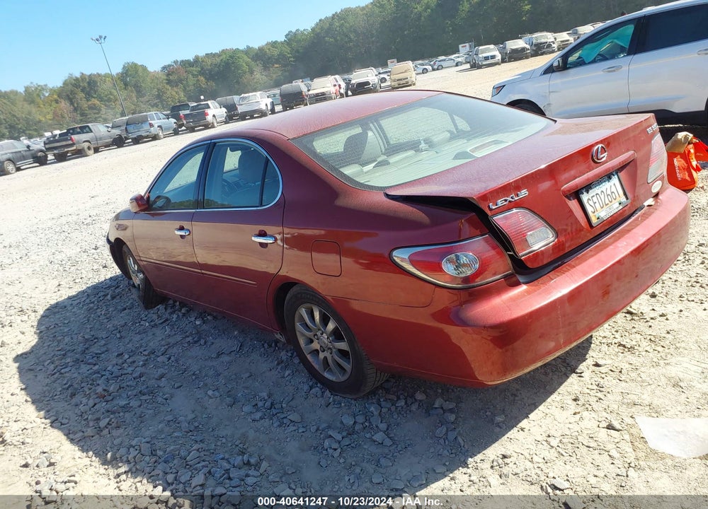 2004 LEXUS ES 330 VIN: JTHBA30G845053136