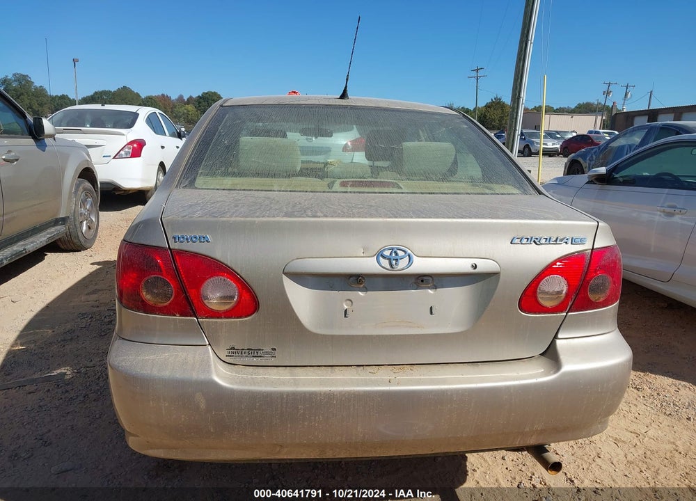 2005 TOYOTA COROLLA CE VIN: 2T1BR32E35C477768