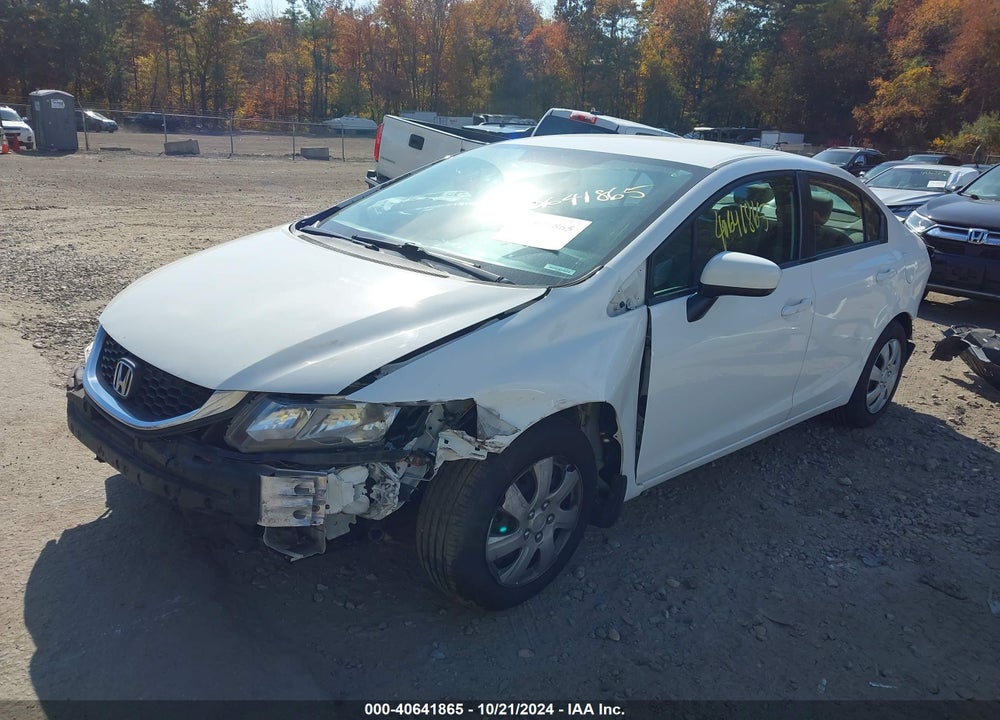 2014 HONDA CIVIC LX VIN: 19XFB2F55EE237438