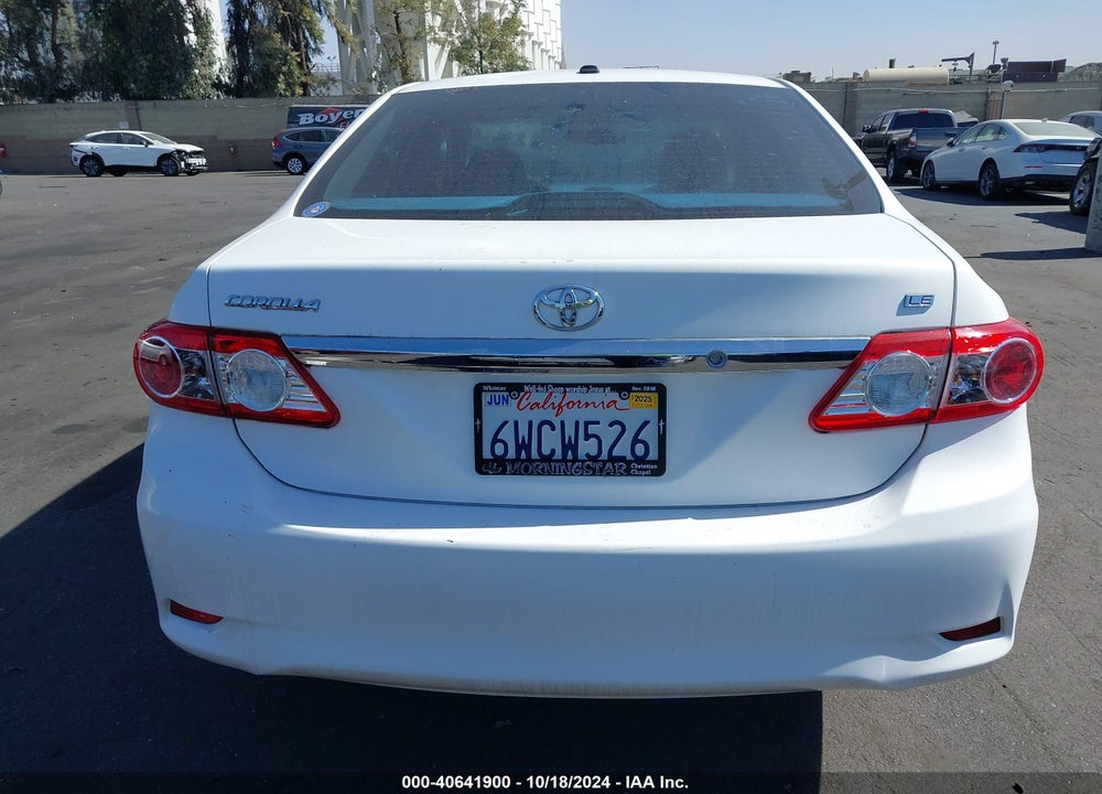 2012 TOYOTA COROLLA LE VIN: 2T1BU4EE1CC835625