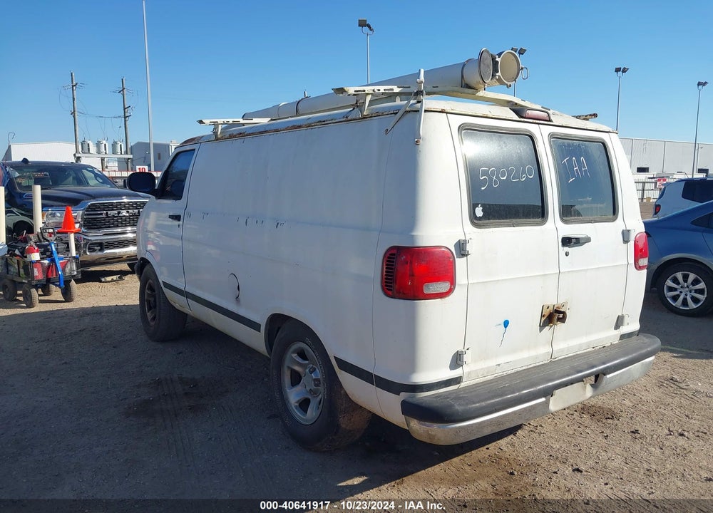 1999 DODGE RAM VAN 1500 COMMERCIAL/CONVERSION VIN: 2B7HB11X9XK580260