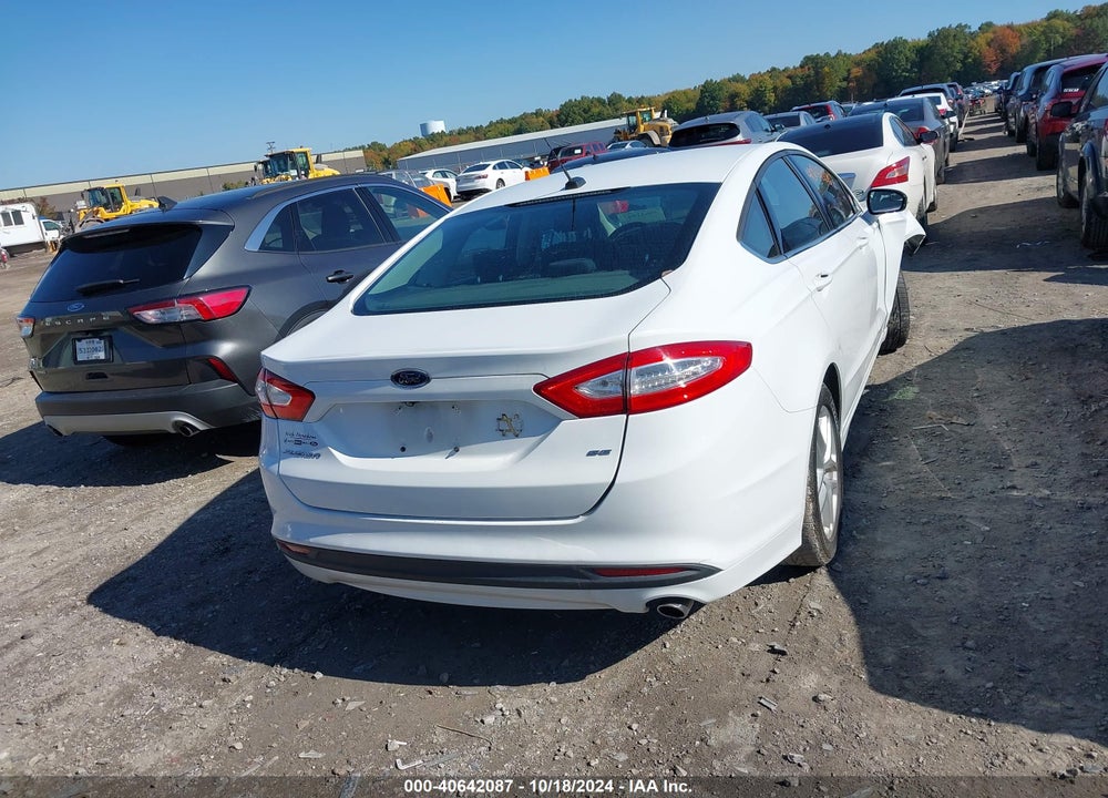 2016 FORD FUSION SE VIN: 3FA6P0H72GR118221