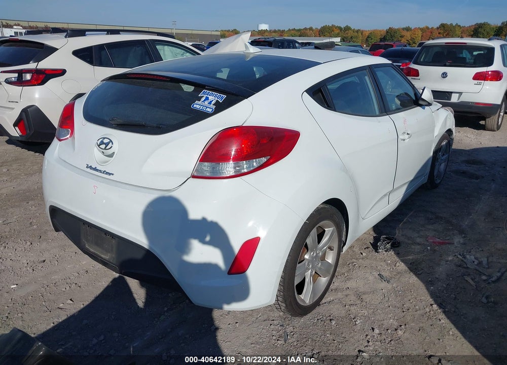 2014 HYUNDAI VELOSTER BASE W/BLACK VIN: KMHTC6AD3EU189280