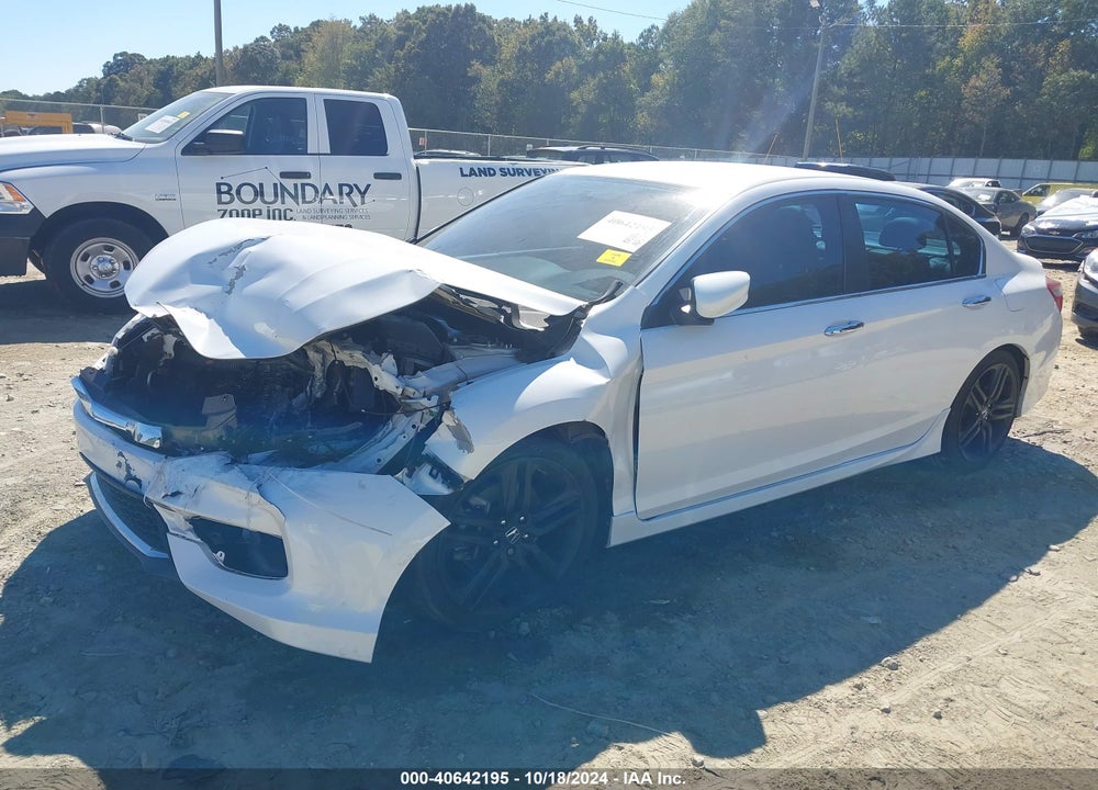 2016 HONDA ACCORD SPORT VIN: 1HGCR2F55GA186383
