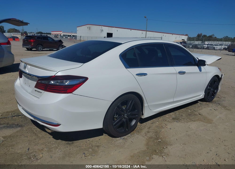 2016 HONDA ACCORD SPORT VIN: 1HGCR2F55GA186383