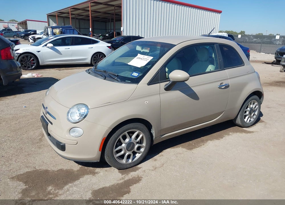 2012 FIAT 500 POP VIN: 3C3CFFAR1CT339521