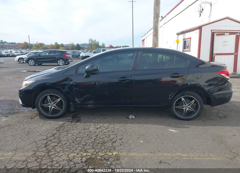 2013 HONDA CIVIC LX VIN: 19XFB2F5XDE216521