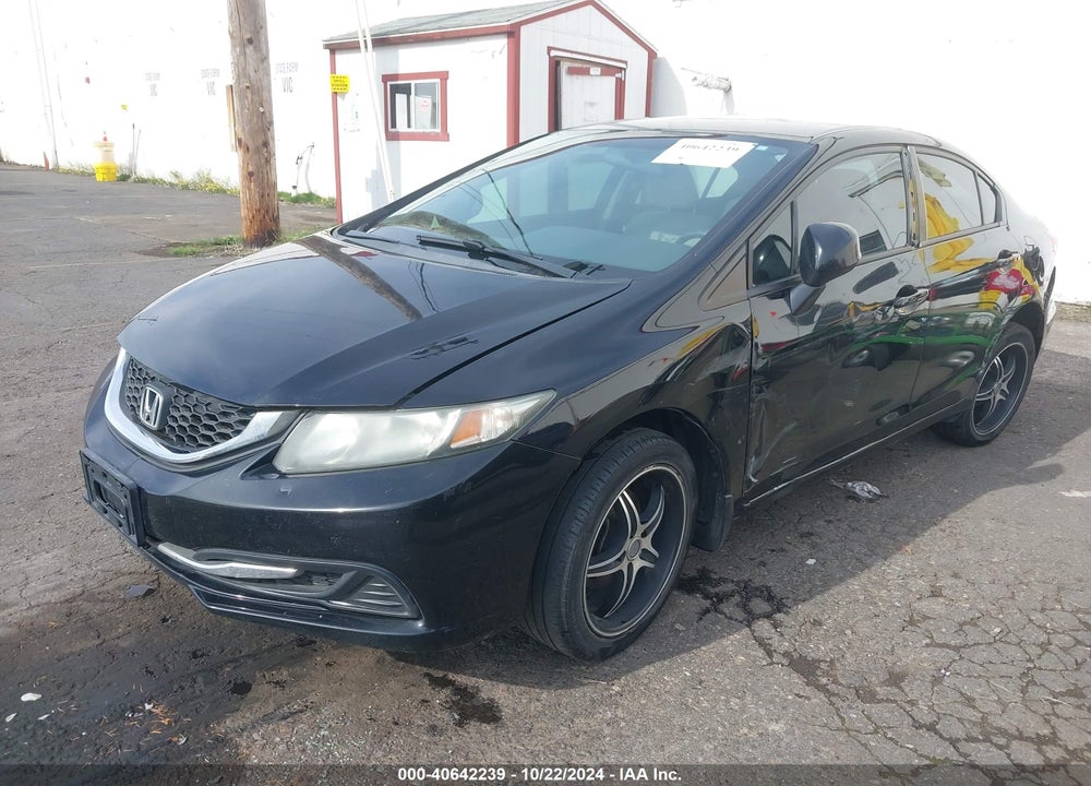2013 HONDA CIVIC LX VIN: 19XFB2F5XDE216521