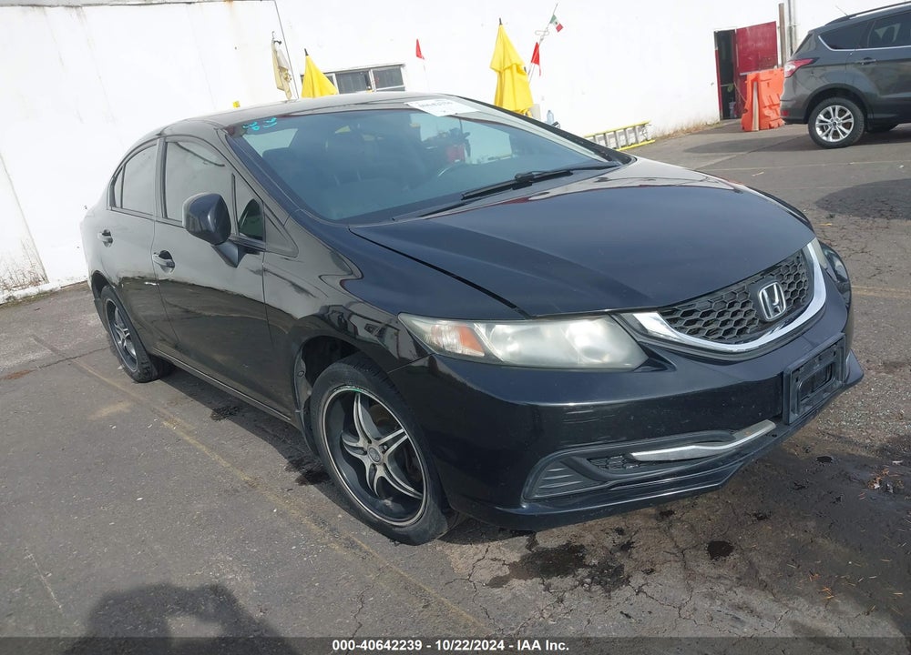 2013 HONDA CIVIC LX VIN: 19XFB2F5XDE216521