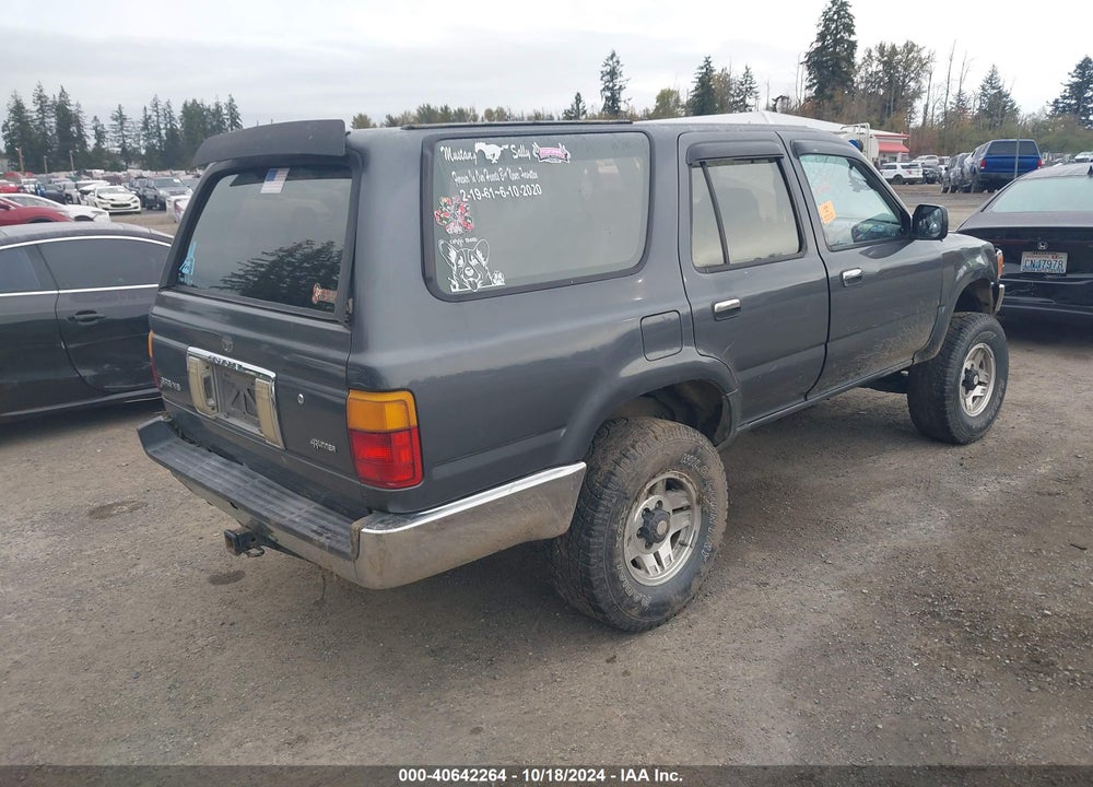 1992 TOYOTA 4RUNNER VN39 SR5 VIN: JT3VN39W4N8042197