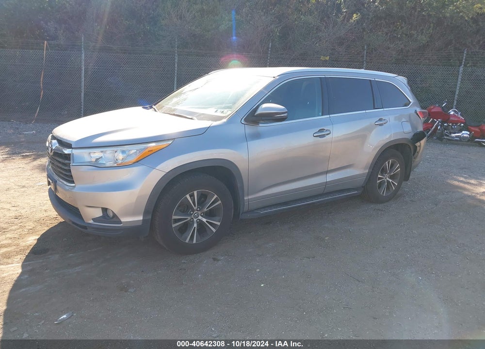 2016 TOYOTA HIGHLANDER XLE V6 VIN: 5TDJKRFH1GS344959