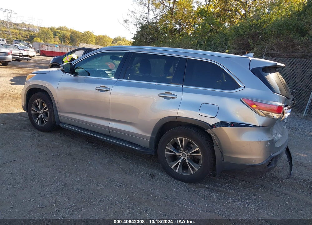 2016 TOYOTA HIGHLANDER XLE V6 VIN: 5TDJKRFH1GS344959