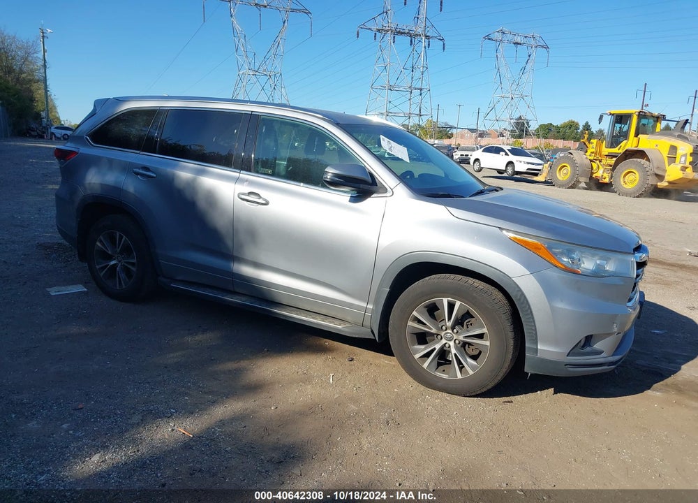 2016 TOYOTA HIGHLANDER XLE V6 VIN: 5TDJKRFH1GS344959