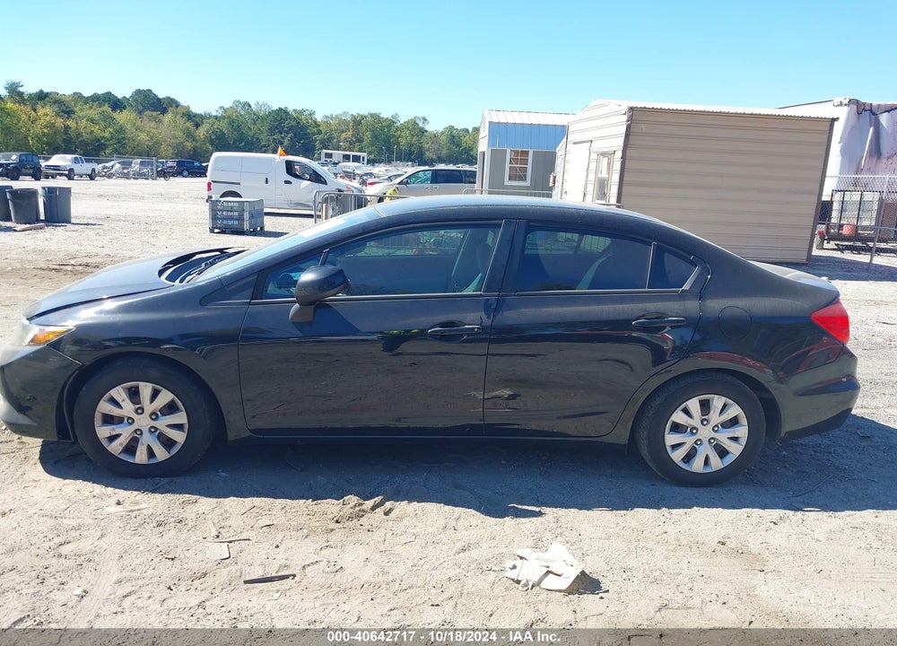 2012 HONDA CIVIC SDN LX VIN: 19XFB2F50CE369570