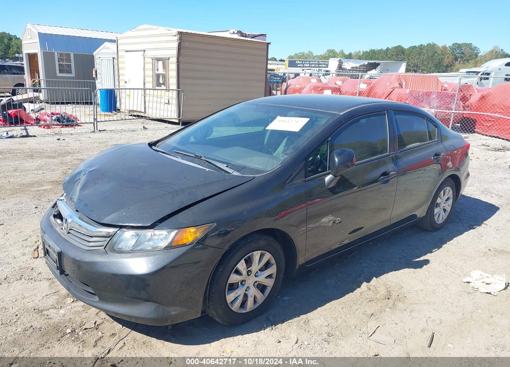 2012 HONDA CIVIC SDN LX VIN: 19XFB2F50CE369570