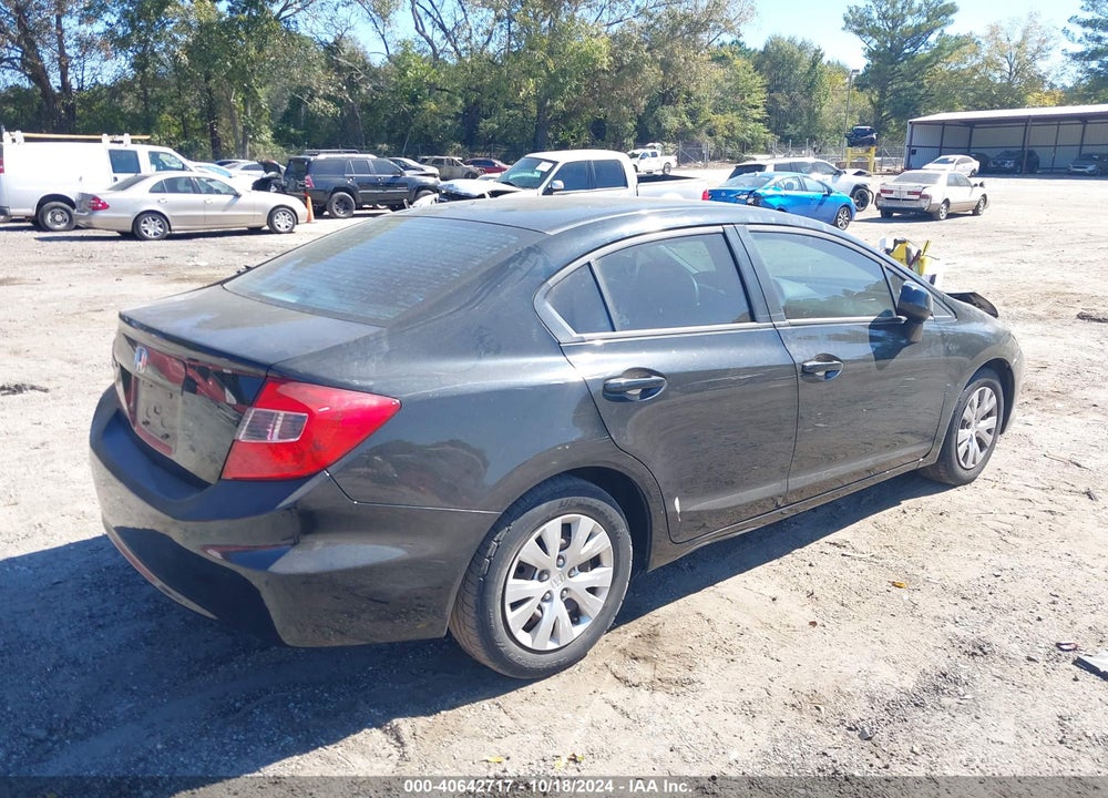 2012 HONDA CIVIC SDN LX VIN: 19XFB2F50CE369570
