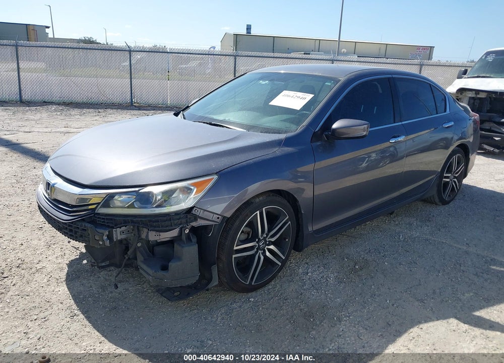 2016 HONDA ACCORD SPORT VIN: 1HGCR2F51GA235613