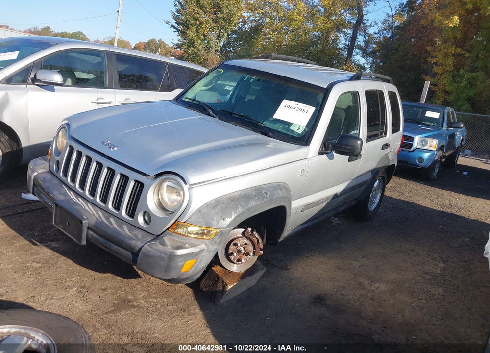 2007 JEEP LIBERTY SPORT VIN: 1J4GL48K57W665416