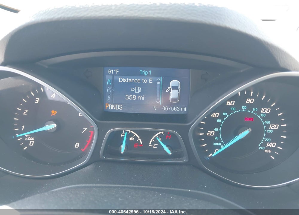 2014 FORD ESCAPE SE VIN: 1FMCU0GX1EUE13495