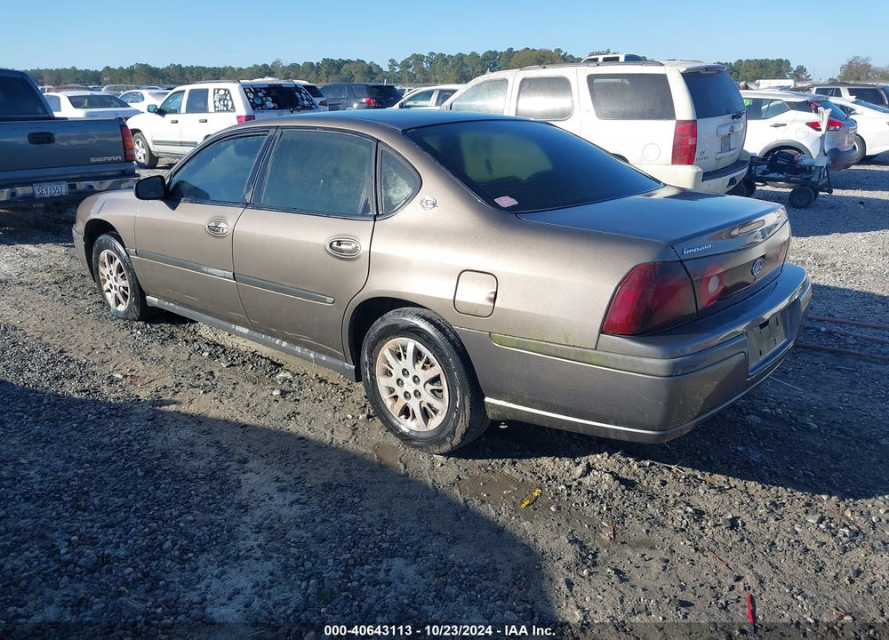2002 CHEVROLET IMPALA VIN: 2G1WF52E329206865