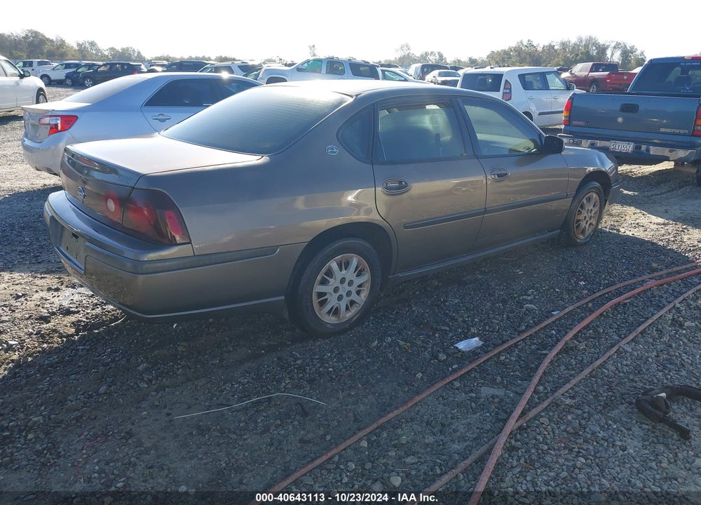 2002 CHEVROLET IMPALA VIN: 2G1WF52E329206865