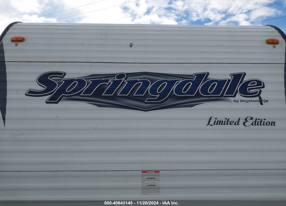 2016 SPRINGDALE KEYSTONE  LIMITED E VIN: 4YDT27023G3100696