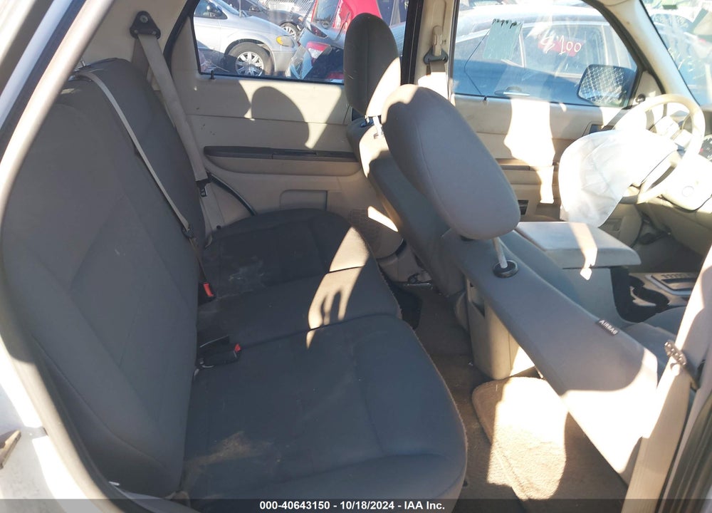 2008 FORD ESCAPE XLS/XLS MANUAL VIN: 1FMCU02ZX8KC72368