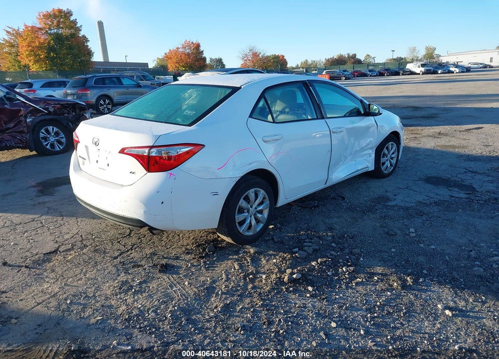 2016 TOYOTA COROLLA LE VIN: 2T1BURHE7GC717805