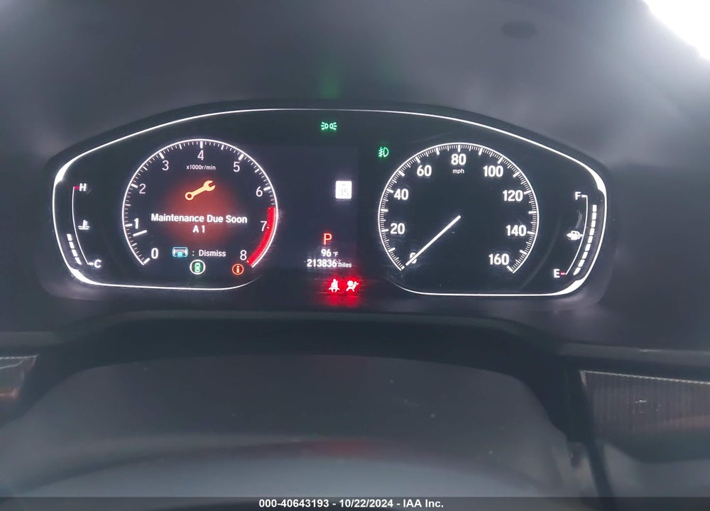 2018 HONDA ACCORD VIN: 1HGCV1F39JA063116