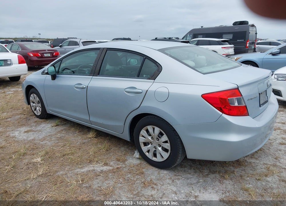 2012 HONDA CIVIC SDN LX VIN: 2HGFB2F56CH598177
