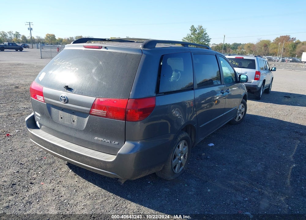 2004 TOYOTA SIENNA LE VIN: 5TDZA23C94S073392