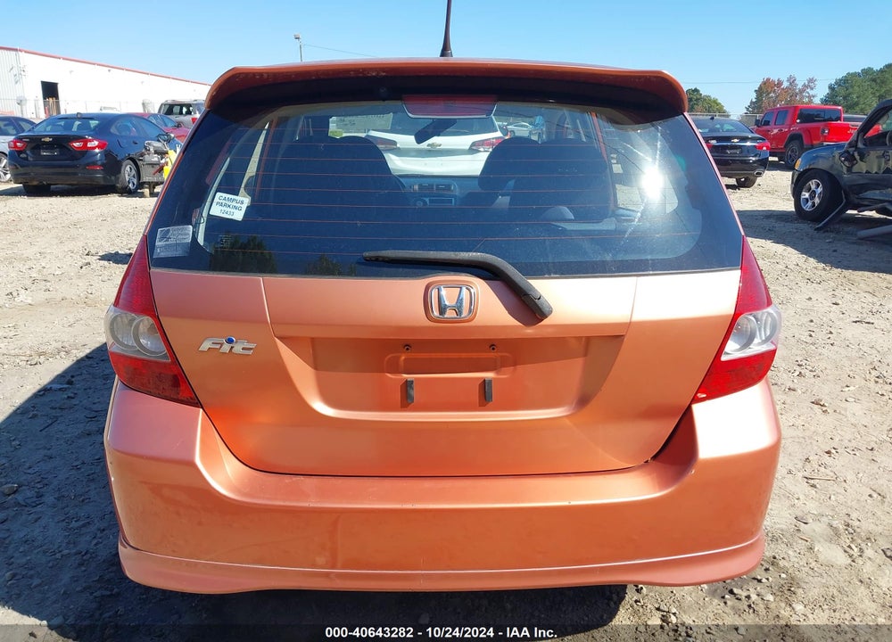 2007 HONDA FIT SPORT VIN: JHMGD38677S043499