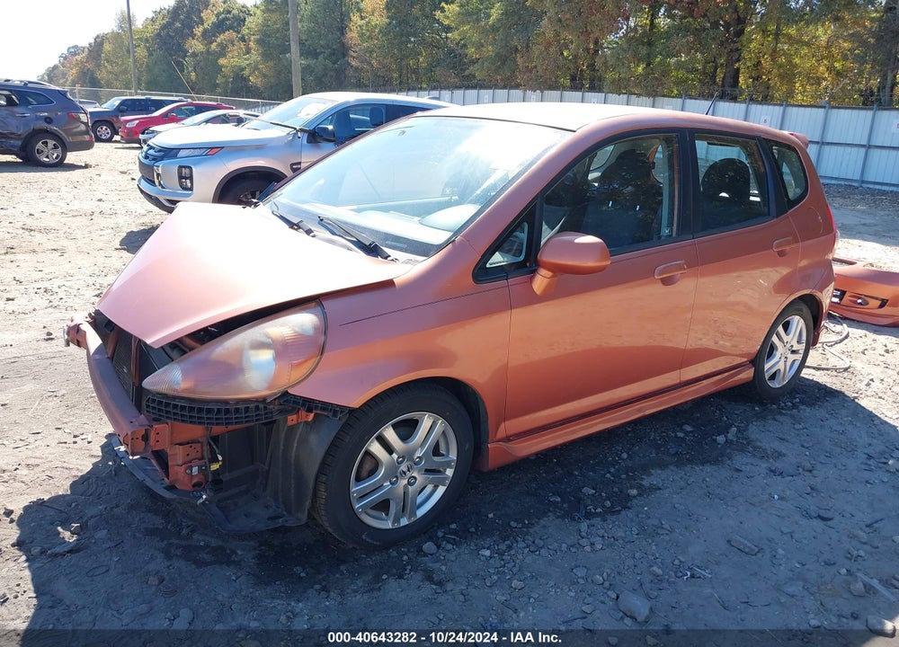 2007 HONDA FIT SPORT VIN: JHMGD38677S043499