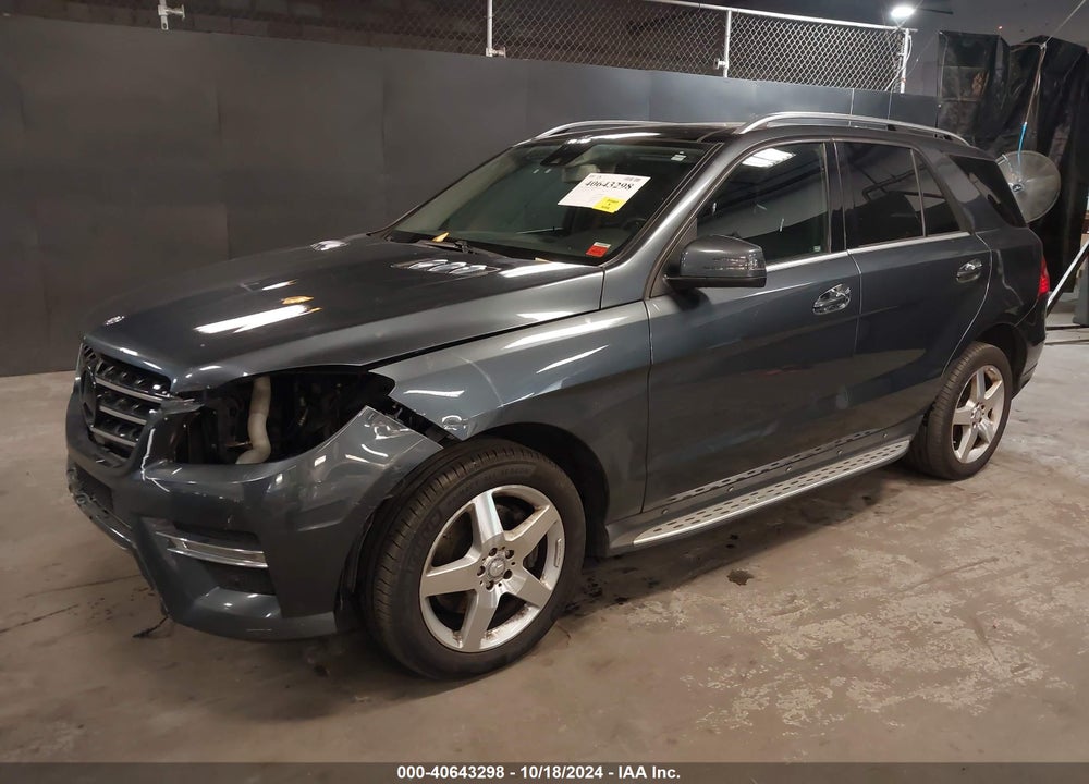 2015 MERCEDES-BENZ ML 400 4MATIC VIN: 4JGDA5GB4FA538704