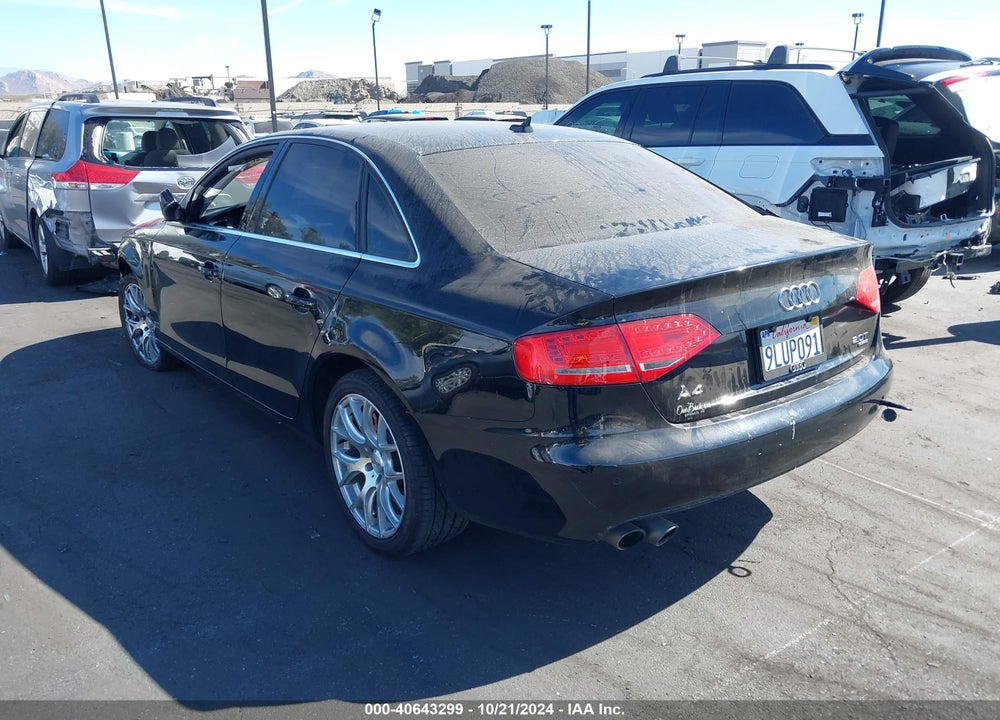 2011 AUDI A4 2.0T PREMIUM VIN: WAUFFAFL9BN029449
