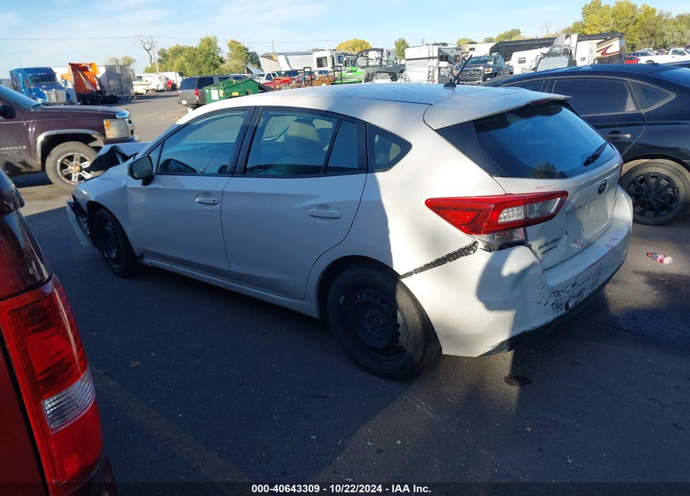 2019 SUBARU IMPREZA 2.0I VIN: 4S3GTAA60K3726344