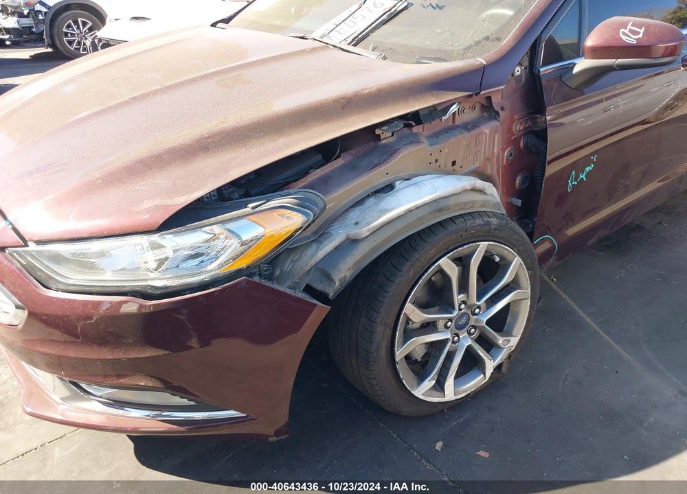2017 FORD FUSION SE VIN: 3FA6P0HDXHR257598