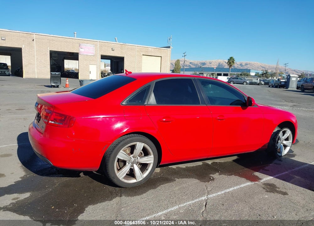 2009 AUDI A4 2.0T PREMIUM VIN: WAUJF78KX9N068269