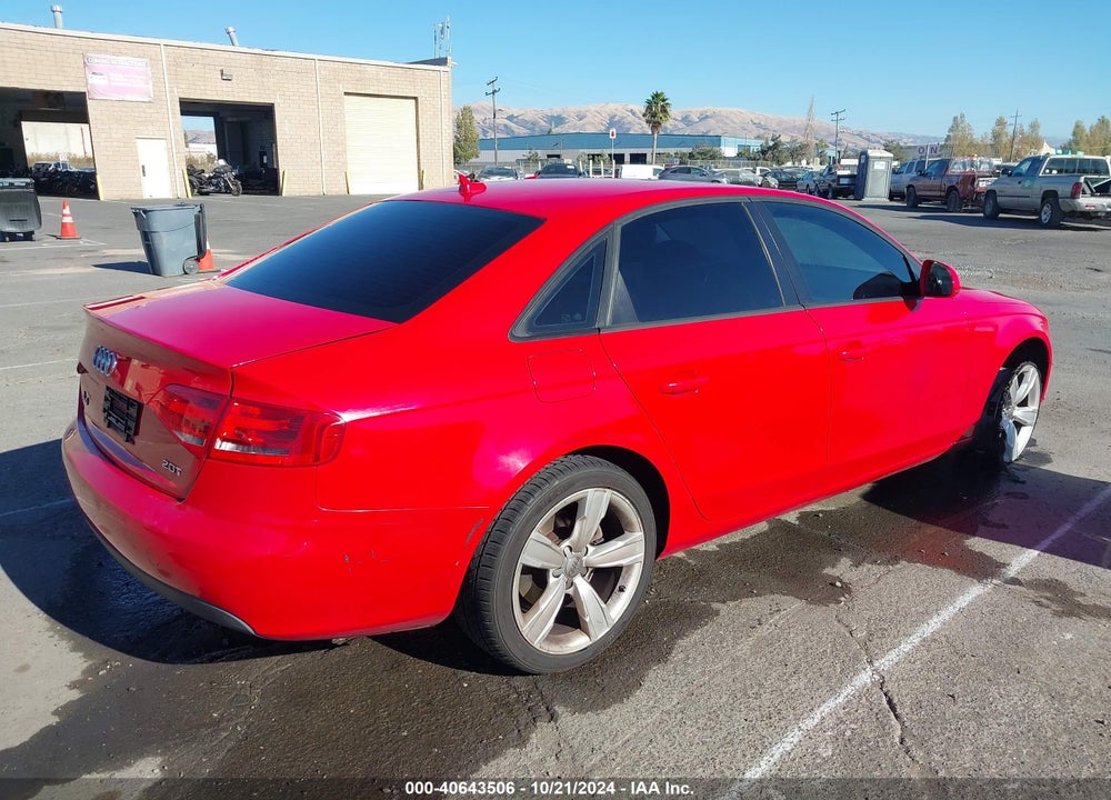 2009 AUDI A4 2.0T PREMIUM VIN: WAUJF78KX9N068269