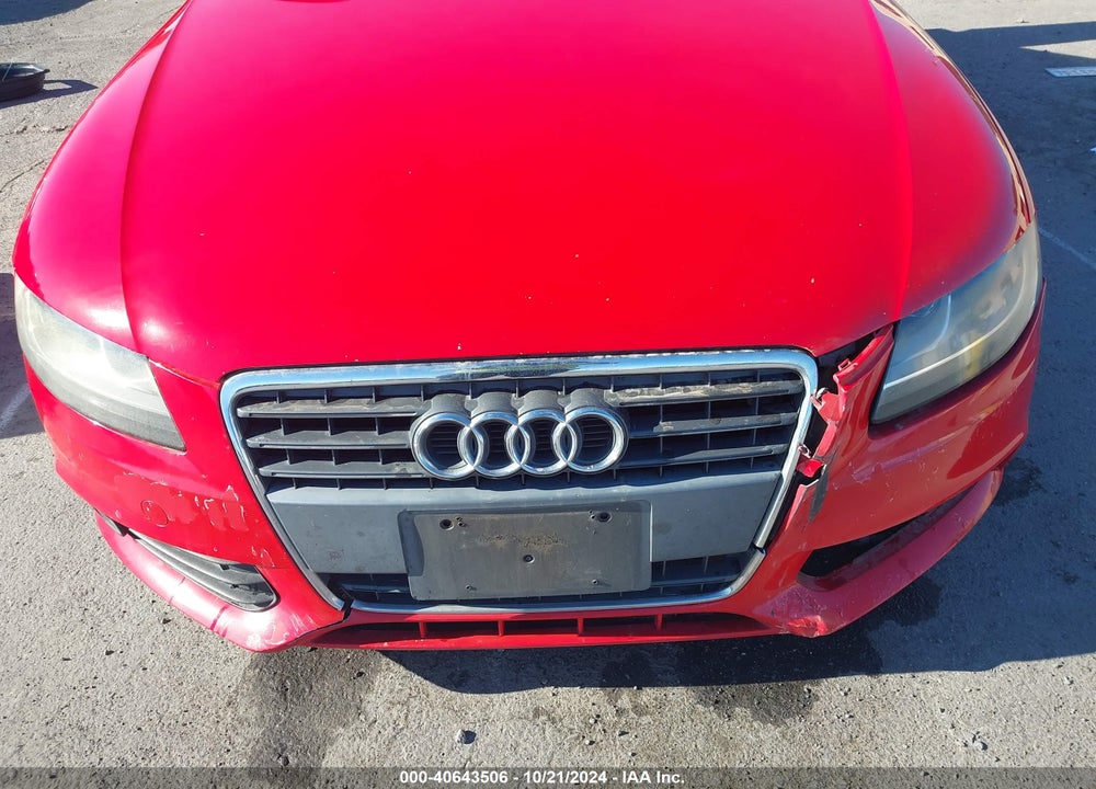 2009 AUDI A4 2.0T PREMIUM VIN: WAUJF78KX9N068269