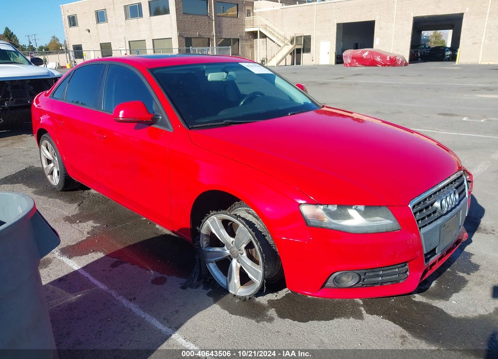 2009 AUDI A4 2.0T PREMIUM VIN: WAUJF78KX9N068269