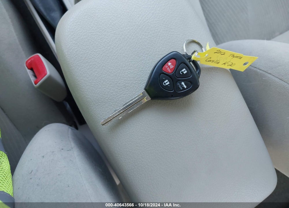 2012 TOYOTA COROLLA LE VIN: 5YFBU4EE6CP021986