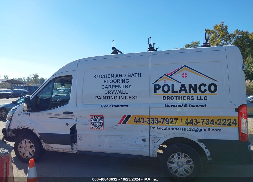 2021 FORD TRANSIT-250 CARGO VAN VIN: 1FTBR1C81MKA37543