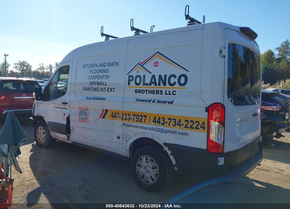 2021 FORD TRANSIT-250 CARGO VAN VIN: 1FTBR1C81MKA37543