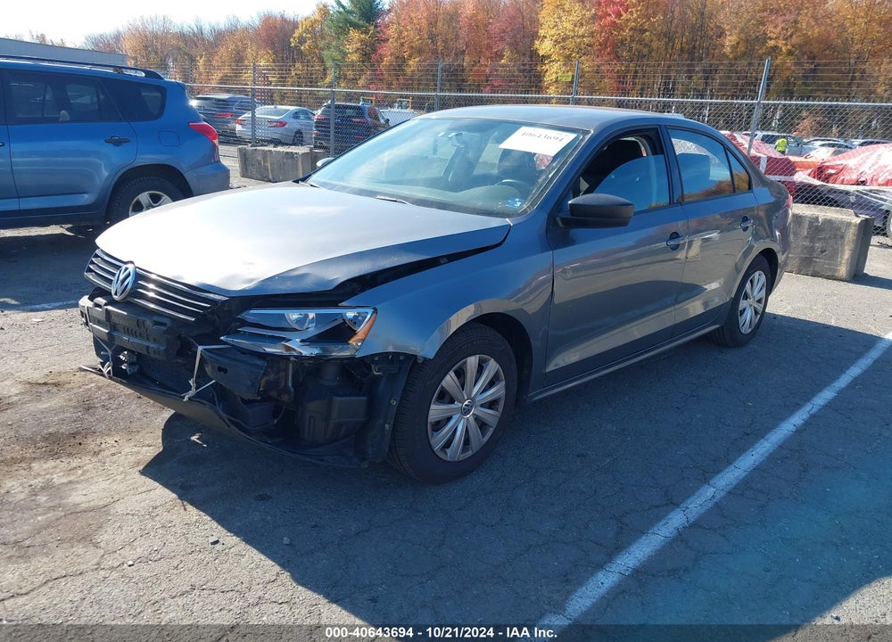 2014 VOLKSWAGEN JETTA 2.0L S VIN: 3VW1K7AJ3EM372920